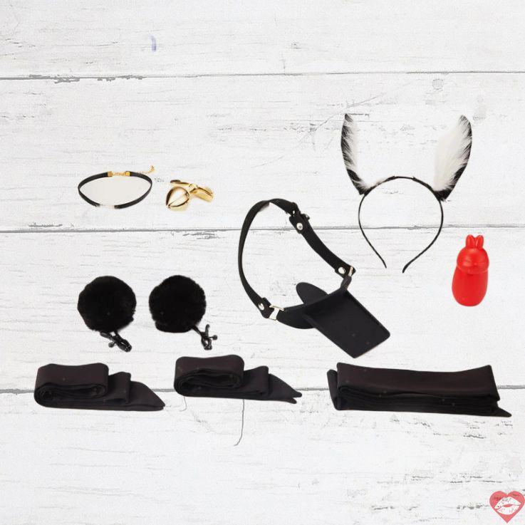 Roomfun SM Kit Nô Lệ Trói Kẹp Nến Đầy Đủ