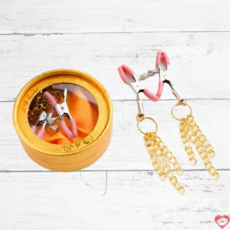 Roomfun Metal Kẹp Vú SM Nô Lệ Siêu Quyến Rũ