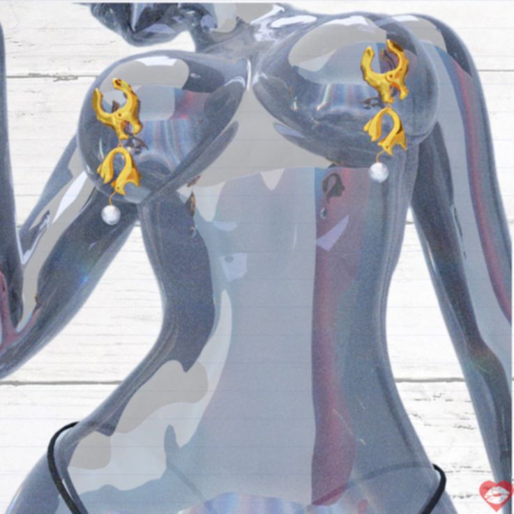 Moist Eyes Pearl Nipple Clamps Ngọc Trai Siêu Gợi