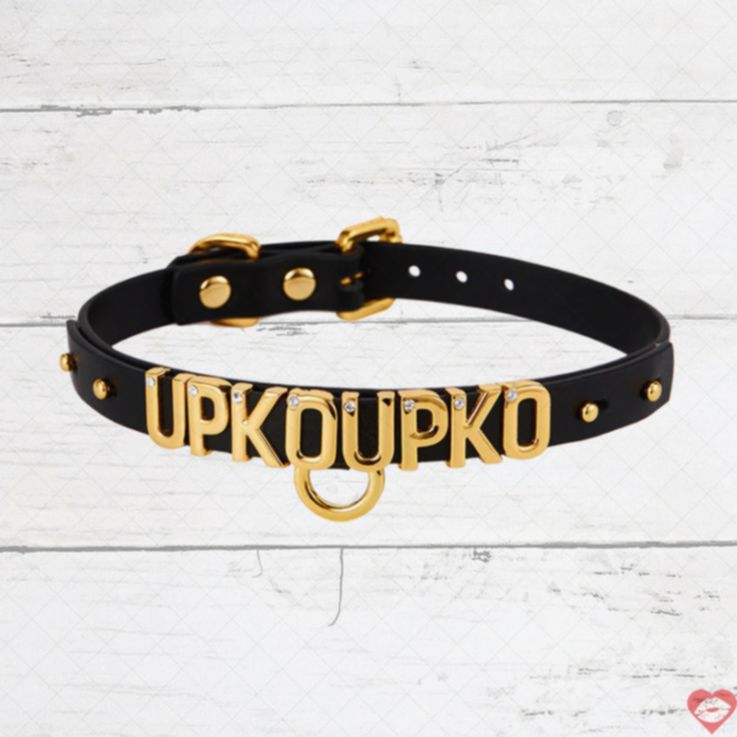 UPKO Custom Letter Collar DIY Gợi Tình Thoải Mái 