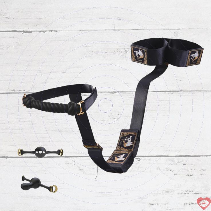 Bộ Hogtie UPKO Mouth Gag Ràng Buộc Cực Kích Thích