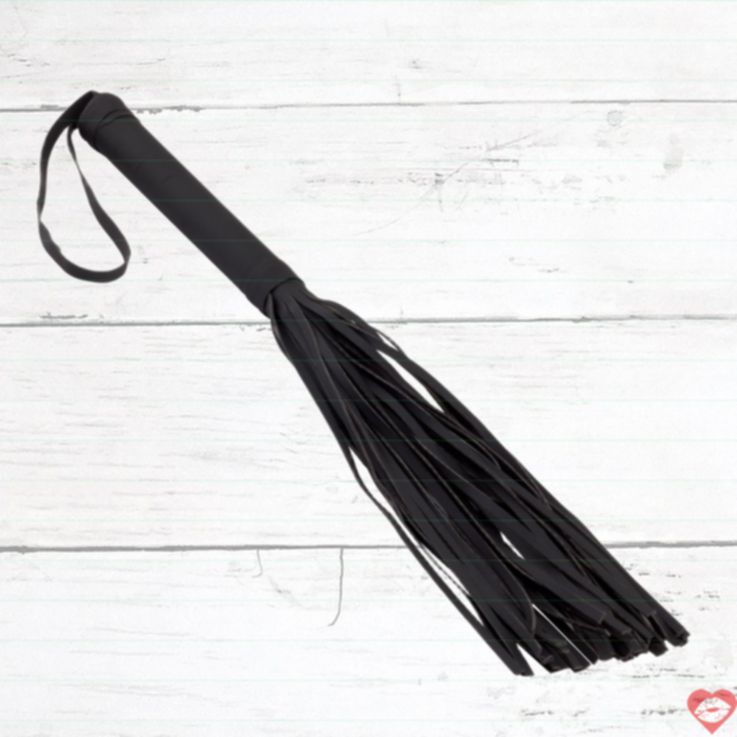 BF-40337J Leather Flogger Matt Đen SM Chơi Vui