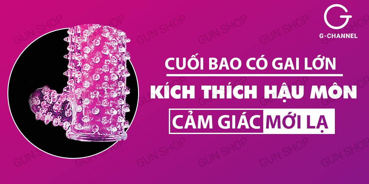  Mua Bao cao su đôn dên tăng kích thước Crytal Sleeve - Gai mềm loại tốt