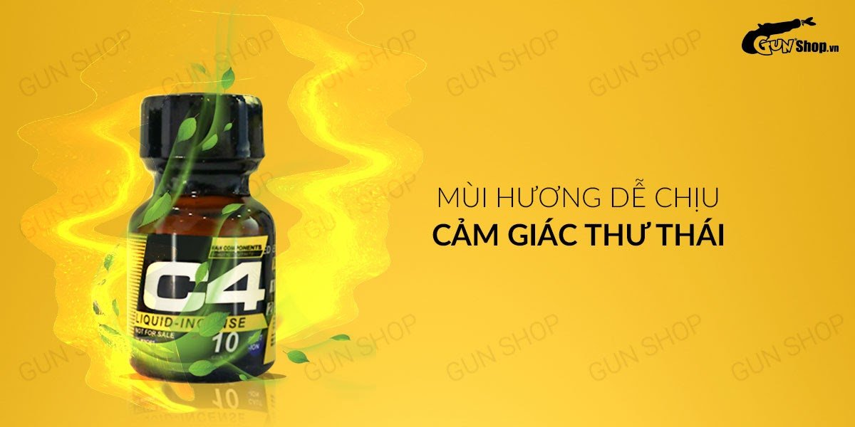  Review Chai hít tăng khoái cảm Popper C4 Black Yellow - Chai 10ml hàng xách tay