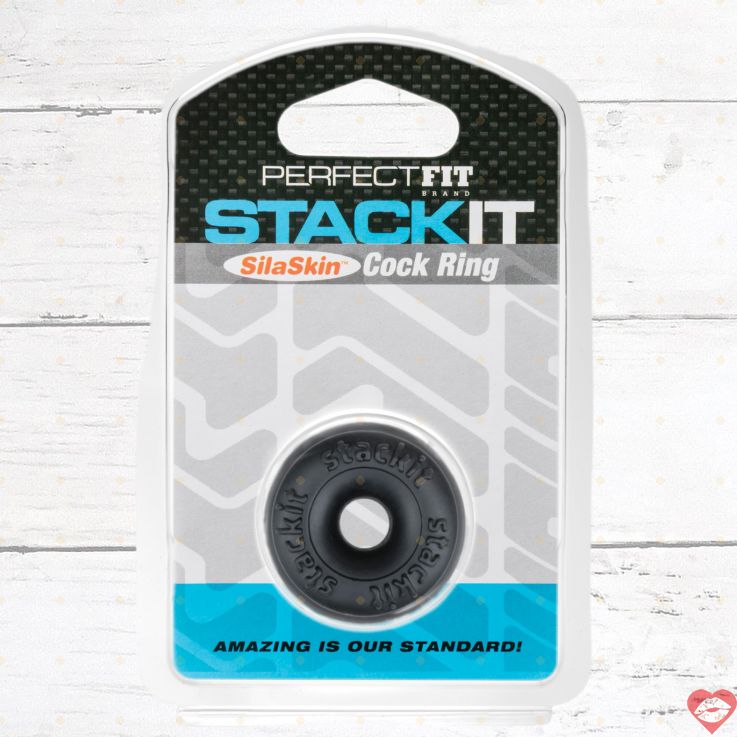 Perfect Fit Stackit Ring Cặc Đen SilaSkin Thoải Mái Đa Năng 
