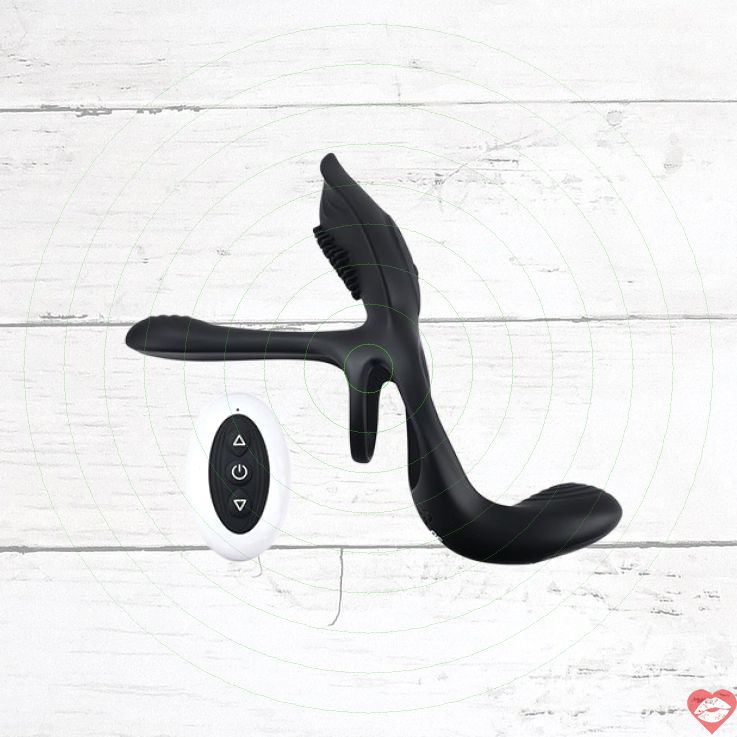 Playboy 3 Way Ring Vòng Rung Cặp Đôi Mịn Màng 