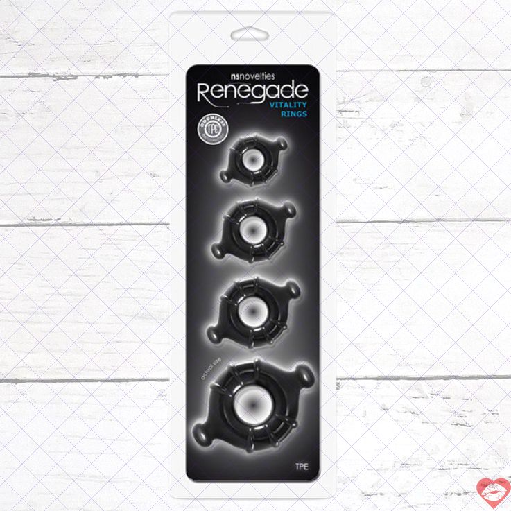 Vòng cock Renegade 4pcs tăng持久 chín đỉnh bền bỉ 