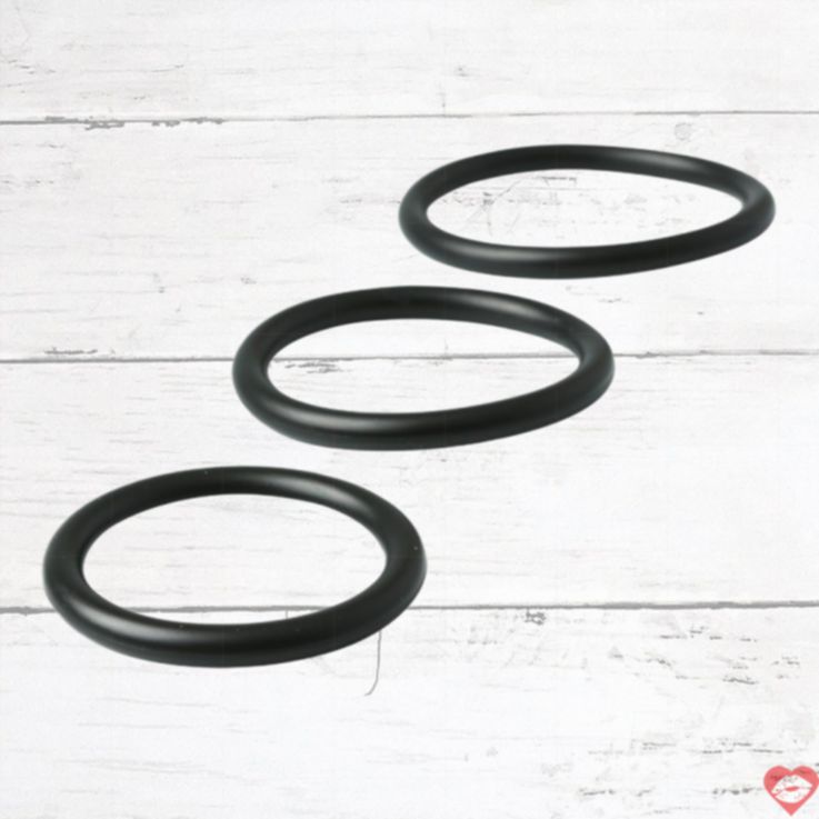 Vòng Đeo Dương Vật Cao Su 3 Miếng Bền Vững
