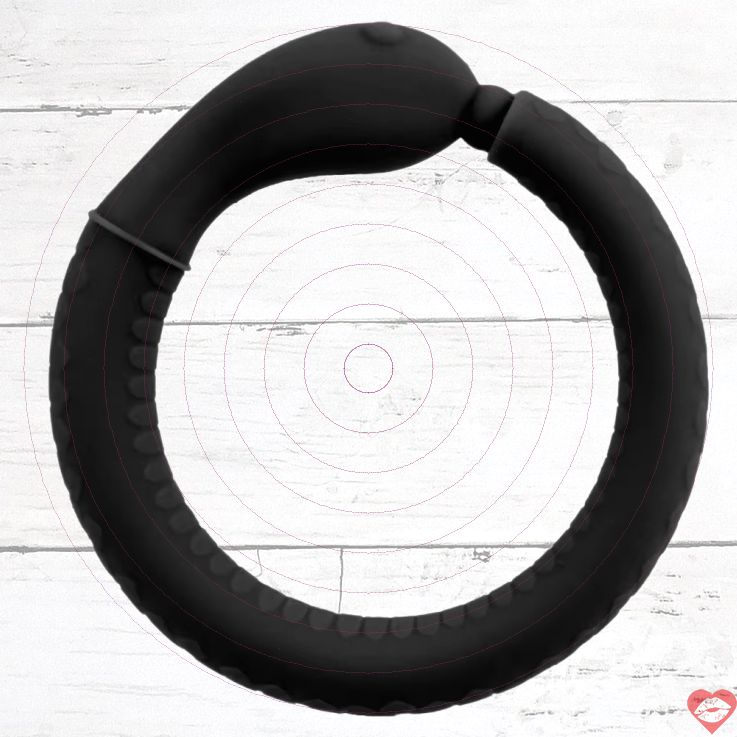 FAAK rắn penis ring L đen 3.5cm siết chặt tăng cứng lâu