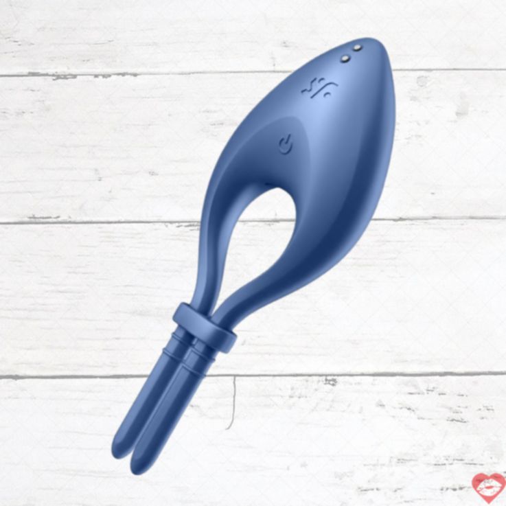 Satisfyer Nhẫn Kích Thích Xanh Dương Rung Mạnh