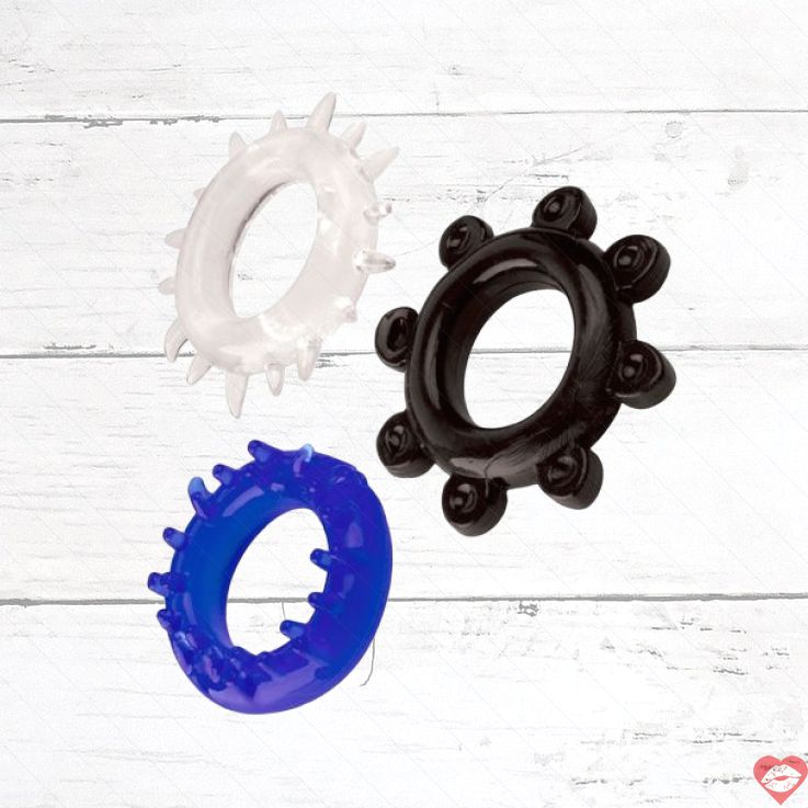 A-Toys Bộ 3 Vòng Đeo Dương Vật Siêu Bền Giữ Cứng Lâu Dài