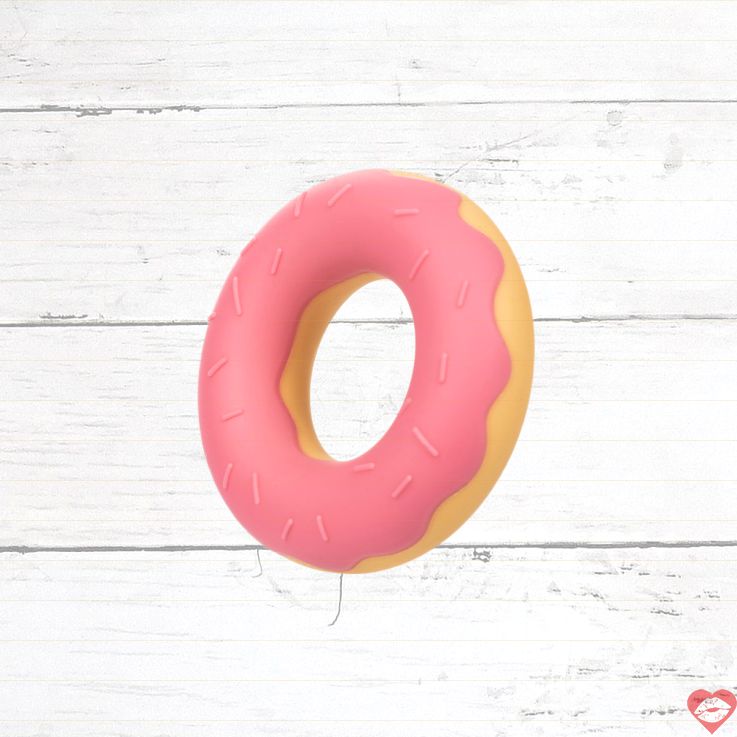 Naughty Bits Donut Cock Ring Hồng Silicone Siêu Chặt