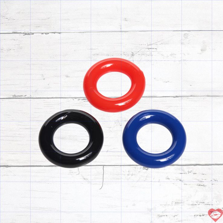 Stretchy cock ring 3pack TPR siêu đàn hồi mạnh