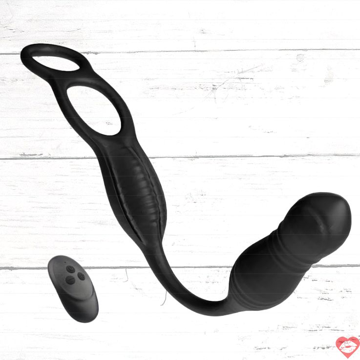 Massager Tiền Liệt Rung Phích Đuôi Đôi Remote 2024