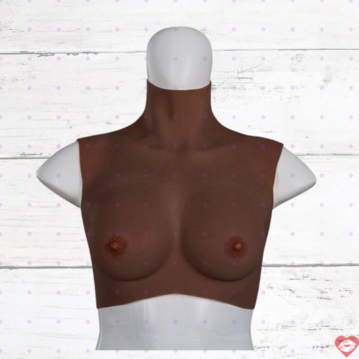 XX-Dreamstoys Breast Silicone Đen Mềm Ngực Giả Hot 