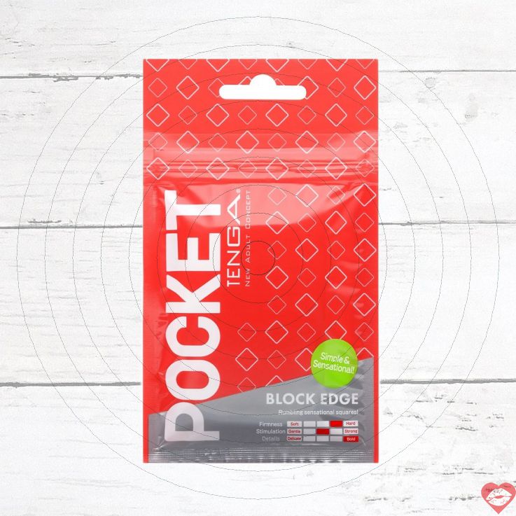 Tenga Túi Tự Sướng Vuông Đen Đỏ Nhật Portable Gel 