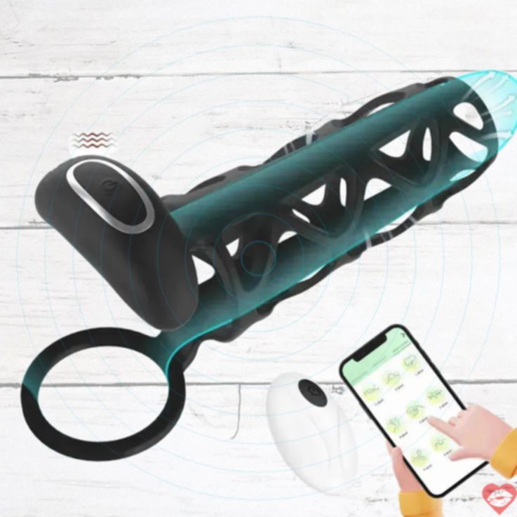 Vành Bao Đen App Rung 14cm Mạnh Mẽ Nâng Tầm Khoái Lạc 