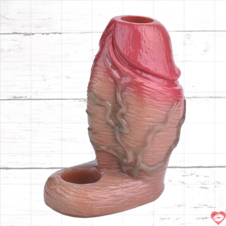 S8108 Penis Sleeve Rỗng Lớn Silicon Thực Tế Nâng Cấp Khoái Lạc 