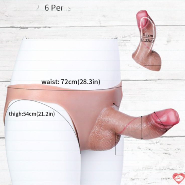 FAAK Quần Da Đeo Dildo Thực Tế Cao Cấp Cặp Đôi Nóng Bỏng 