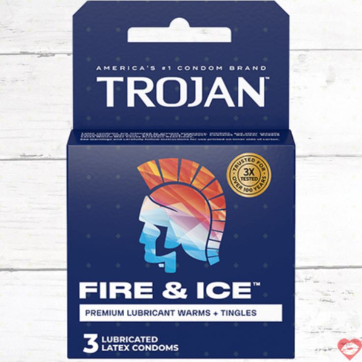 Trojan Fire & Ice Bao Dual Lube Nóng Lạnh 
