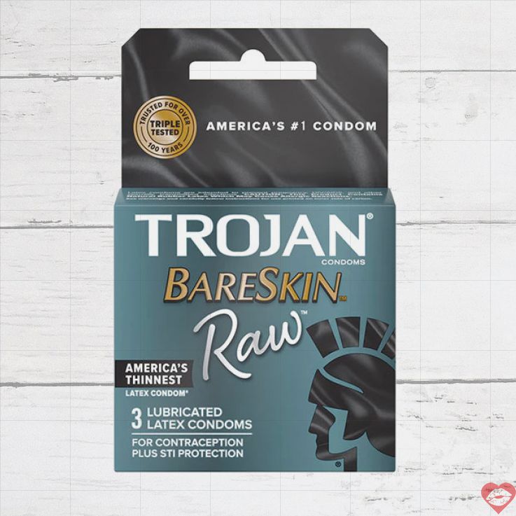 Bao cao su Trojan Bareskin RAW Mỏng nhất Tự nhiên Tuyệt đối 