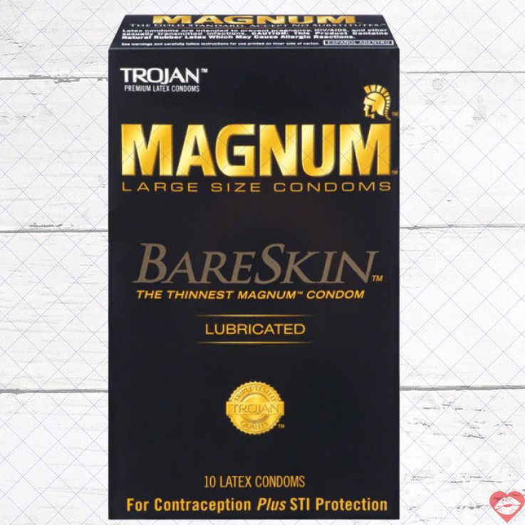 Trojan Magnum Bareskin Cao Su Lớn Mỏng Nhạy Cảm 