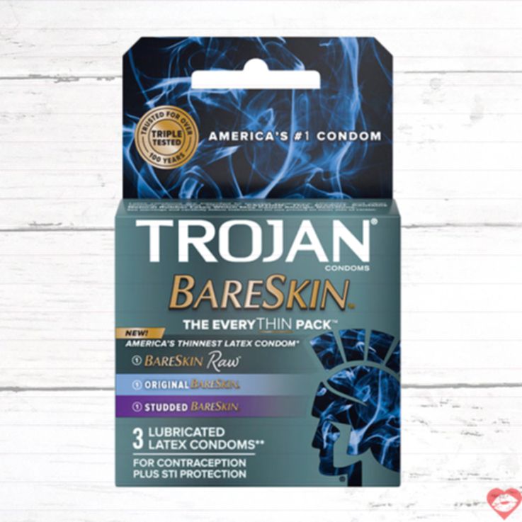 Trojan BareSkin Cao Su Mỏng Nhất Gần Gũi Tự Nhiên 