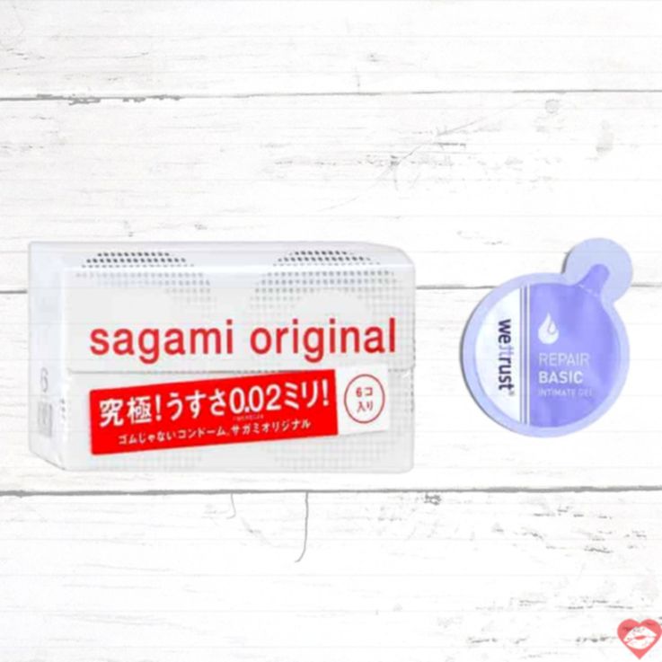 Sagami 0.02 Poly 6 Viên Dầu Siêu Mỏng Nhật Thiên Nhiên 