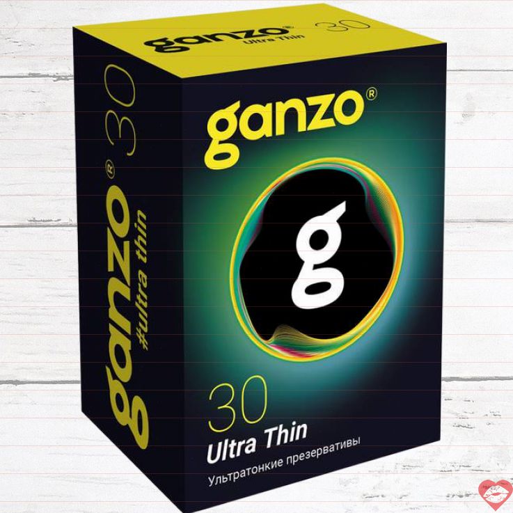 Ganzo Ultra Thin 30pcs Siêu Mỏng Cảm Giác Thật 