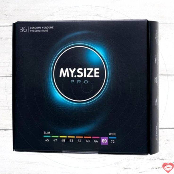 MY.SIZE PRO 69 Bao Cao Su Mỏng 36cái Vừa Vặn Tự Nhiên 