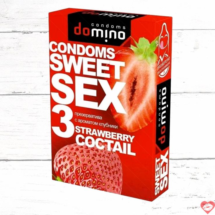 Bao Domino Sweet Sex dâu 3 cái oral fun ngọt ngào 