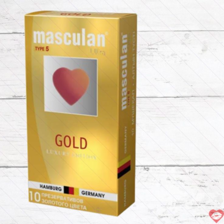 Bao Cao Su Masculan Gold Vani Siêu Mỏng 10 Viên Đức 