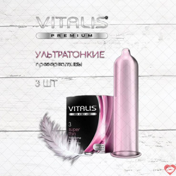 Vitalis Bao Mỏng Premium 3pc Malaysia Tự Nhiên Siêu Mỏng 