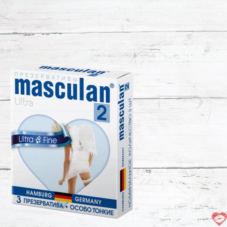 Masculan Ultra Fine Bao Mỏng 3cái 5.3cm Siêu Mỏng Đức 