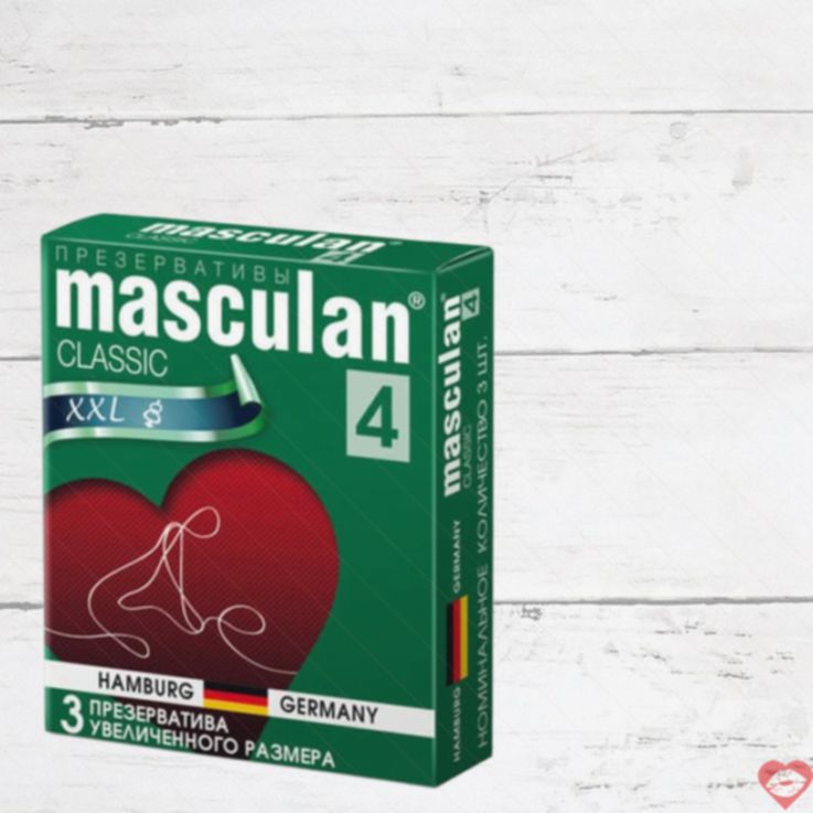 Masculan XXL Bao 3pcs Hồng Tăng Kích Thước Mạnh 