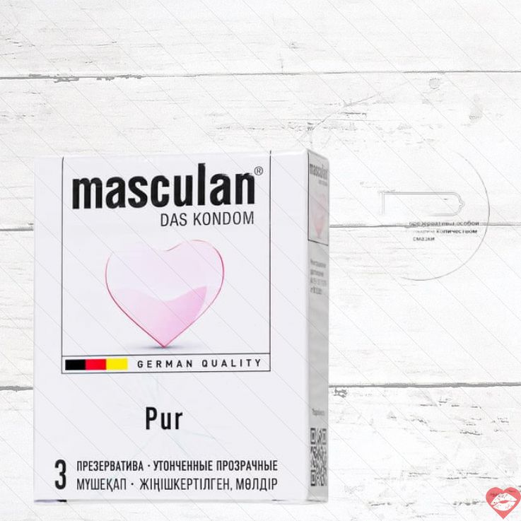Masculan Pur Condom Siêu Mỏng 3cái Đức Tự Nhiên 