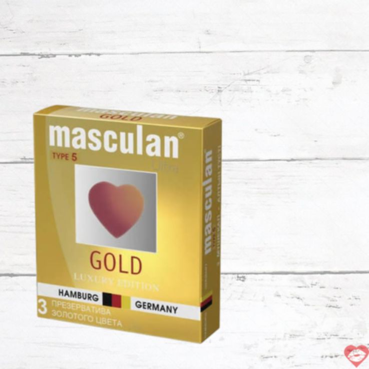 Masculan Ultra Gold Vanilla 3 Bao Mỏng Dẻo Hương Ngọt Sang Trọng 