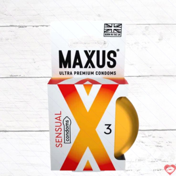 Maxus Sensual bao cao su siêu nhạy 3 cái 5.6cm Anh quốc