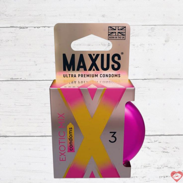Maxus Exotic Mix Bao Cao Su 3pcs Hương Vị Màu Sắc 18cm