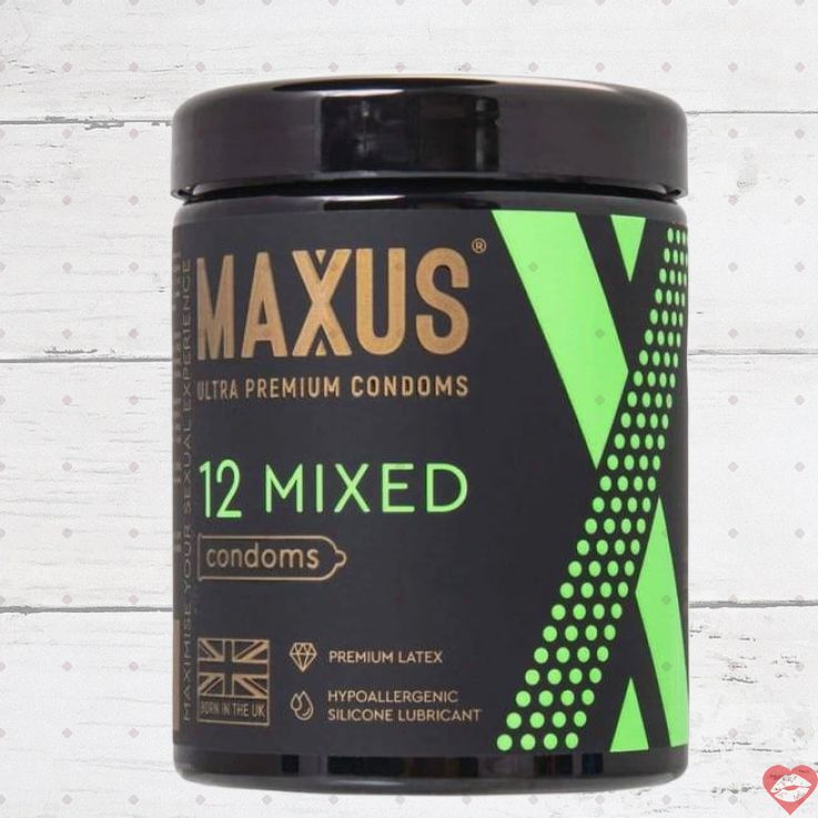 Set 12 Bao Maxus Mixed Gợn Sóng Siêu Mỏng An Toàn