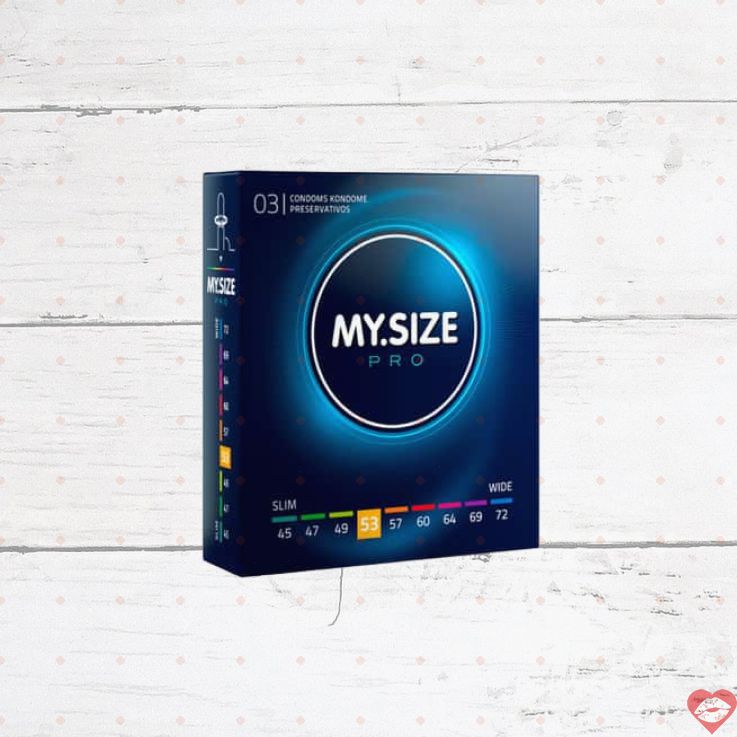 Bao Cao Siêu Mỏng MY.SIZE PRO 53, 3 Cái An Toàn