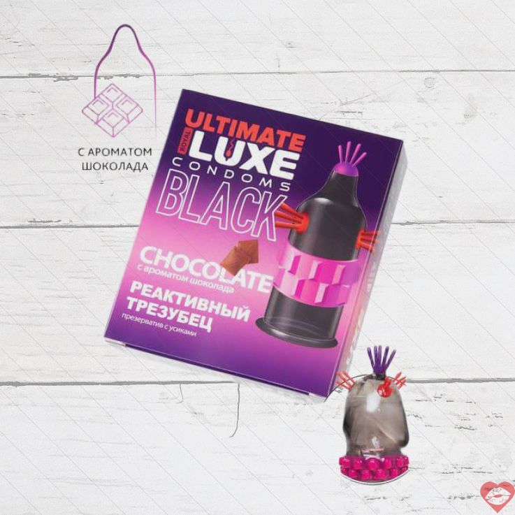 Luxe Black Ultimate bao cao su đen kích thích chocolate