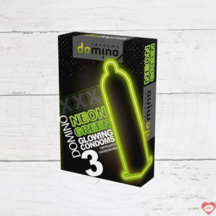 Bao Domino Neon 3 xanh phát sáng 3 cái