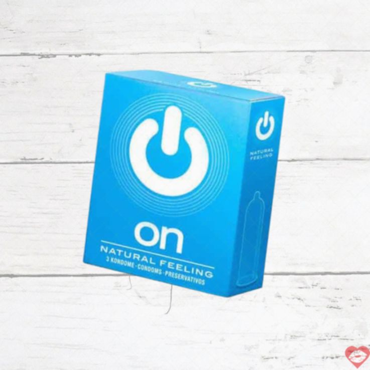 ON Natural Feeling Bao Cao Su 3cái 18.5cm Cảm Giác Tự Nhiên