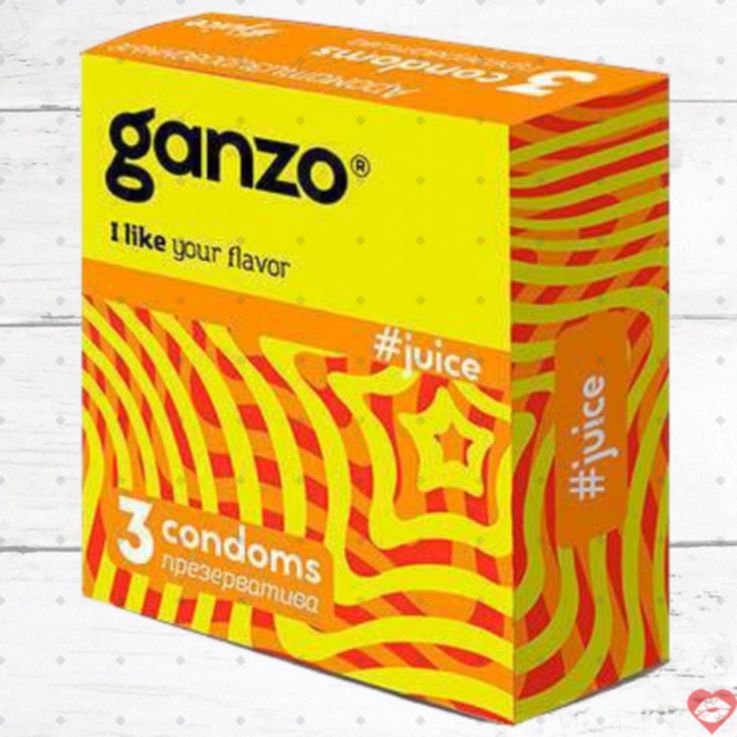 Ganzo Juice №3 Bao Cao Su Hương Quả Siêu Mỏng 18cm