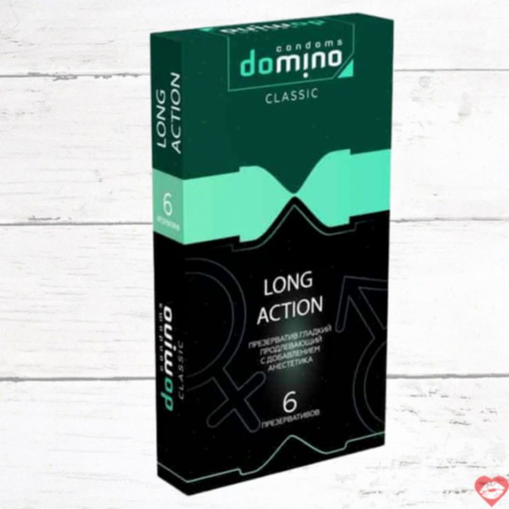 Domino Long Action задержка презервативы 6шт