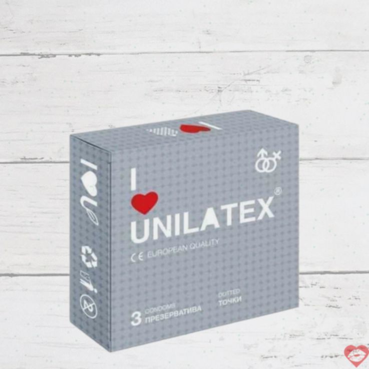 bao Cao Su Unilatex Gợn Điểm 3cái 19cm