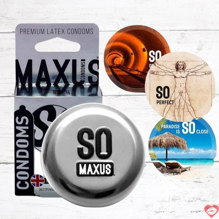 Maxus 003 Bao Cao Su Siêu Mỏng 3 Cái An Toàn