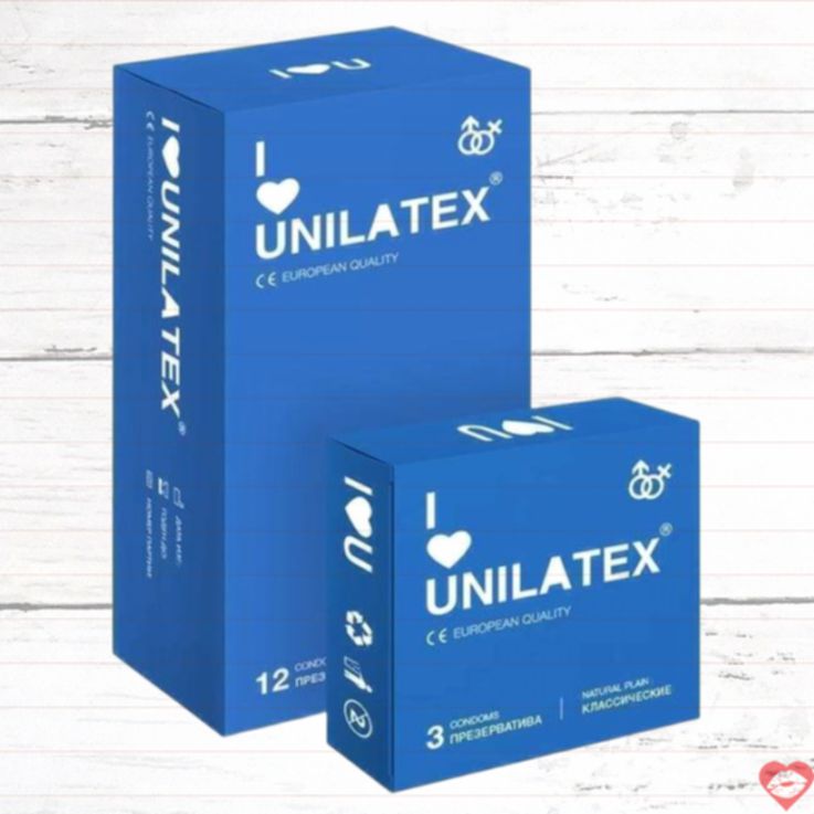 Unilatex Natural 15cái Mỏng Dài An Toàn
