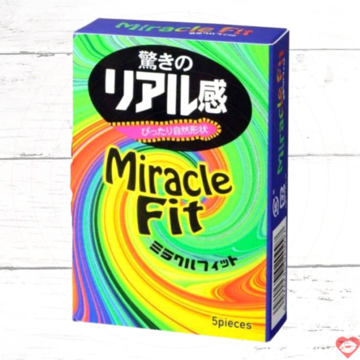 Sagami Miracle Fit Bao Không Túi Hồng 5pcs Mỏng Siêu